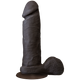 The Realistic Penis Ultraskyn 6 inches - Brown by Doc Johnson