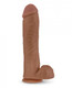 Silicone Willys 11.5 inches Dildo Suction Cup Mocha Sex Toy