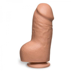 The D Fat D 8 inches With Balls Firmskyn Beige Dildo Adult Sex Toy