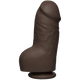 The D Fat D 8 inches With Balls Firmskyn Brown Dildo Adult Sex Toys