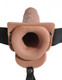 Fetish Fantasy 7.5 inches Hollow Fluid-compatible Strap On with Balls Tan by Pipedream Products - view 3