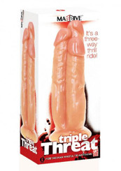 Triple Threat 3 Penis Dildo by Icon Brands Inc