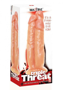 Triple Threat 3 Penis Dildo by Icon Brands Inc