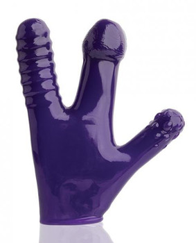 Claw Pegger Glove Eggplant Purple Adult Sex Toy