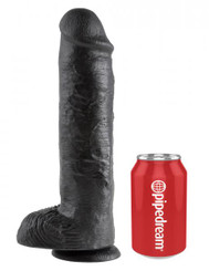 King Cock 11 inches Cock - Black Adult Sex Toys