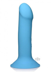Squeeze It Vibe Phallic Dildo Blue Adult Toys