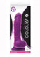 Colours Dual Density 8 inches Purple Dildo by NS Novelties - view 2