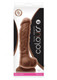 Colours Dual Density 8 inches Brown Dildo by NS Novelties - view 2