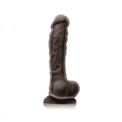 Colours Dual Density 8 inches Dark Brown Dildo by NS Novelties