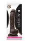 Colours Dual Density 8 inches Dark Brown Dildo by NS Novelties - view 2