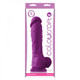 Coloursoft 8 inches Soft Dildo Purple by NS Novelties - view 2