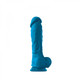 Coloursoft 8 inches Soft Dildo Blue Best Sex Toys