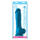 Coloursoft 8 inches Soft Dildo Blue by NS Novelties - view 2