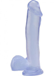Basix Rubber Works 12 inches Suction Cup Dong Clear Adult Toy