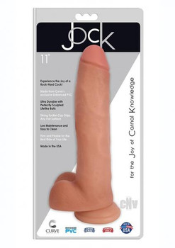 Jock Realistic Dong W/balls 11 Vanilla Adult Sex Toy