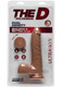 The D Realistic D 7 inches Slim Dildo with Balls Brown by Doc Johnson - Product SKU CNVEF -EDJ -1700 -35 -2