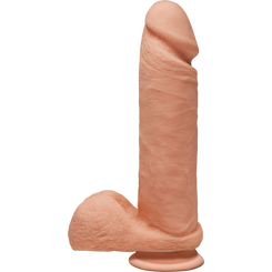 The D Perfect D 8 inches Dildo with Balls Vanilla Beige Best Sex Toys