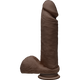 The D Perfect D 8 inches Dildo with Balls Chocolate Brown Sex Toys