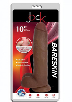 Jock Bareskin Dong W/balls 10 Caramel by Xr Curve