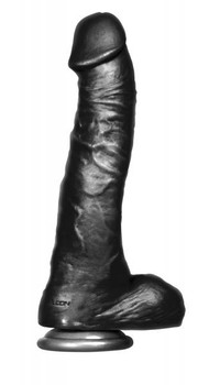 Big Black Penis Twisted Curvy 11 inches Dildo by Icon Brands