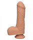 The D Uncut D 7 inches With Balls Ultraskyn - Beige Sex Toys