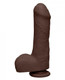The D Uncut D 7 inches With Balls Ultraskyn - Brown Adult Sex Toy