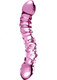 Icicles No 55 Double Sided Glass Dildo Pink Adult Toys