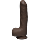 The D Uncut D 9 inches With Balls Firmskyn Brown Dildo Adult Sex Toy