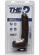 The D Uncut D 9 inches With Balls Firmskyn Brown Dildo by Doc Johnson - Product SKU CNVEF -EDJ -1705 -75 -2