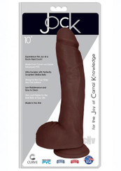 Jock Realistic Dong W/balls 10 Chocolat Best Adult Toys