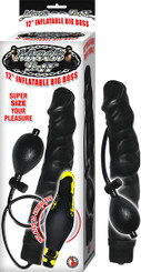Mack Tuff 12 inches Inflatable Big Boss Dildo Black Sex Toy