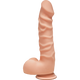 The D Ragin D 7.5 inches Dildo with Balls Vanilla Beige Adult Toys