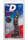 The D Ragin D 7.5 inches Dildo with Balls Chocolate Brown by Doc Johnson - Product SKU CNVEF -EDJ -1700 -18 -2