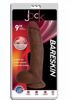Jock Bareskin Dong W/balls 9 Caramel Best Adult Toys