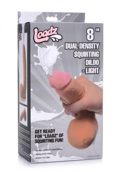 Loadz Dual Dense Fluid-compatible Dildo 8 Light by XR LLC
