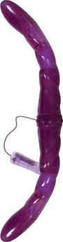 Adam & Eve Connect 2 Vibrating Double Dildo Purple by Evolved Novelties