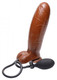 XR Brands Inflatable Suction Cup 7 inches Dildo Brown - Product SKU CNVEF-EXR-AB259-BRN