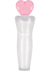 Crystal Heart Of Glass Wand and Vase - Pink by NS Novelties