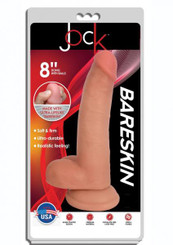 Jock Bareskin Dong W/balls 8  Vanilla Adult Sex Toys