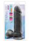 Au Naturel Bold Massive 9 inches Dildo Black by Blush Novelties - Product SKU CNVEF -EBL -46475