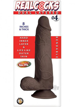 Realcocks Dual Layered 04 Dark Brown Sex Toys