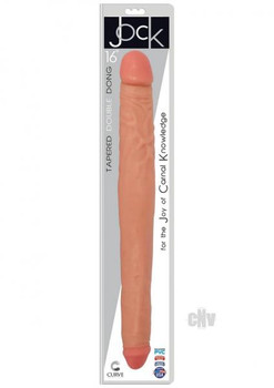 Jock Tapered Double Dong 16 Vanilla Adult Sex Toy