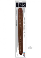 The Jock Tapered Double Dong 16 Chocolate Sex Toy For Sale