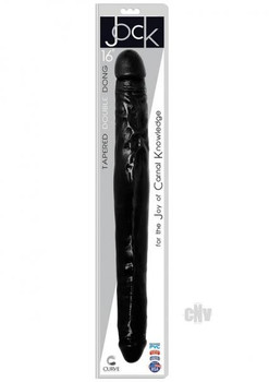Jock Tapered Double Dong 16 Black Adult Toy