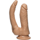 The D Double Dippin D Dildo Firmskyn Vanilla Beige Adult Toys