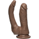 The D Double Dippin D Dildo Firmskyn Brown Best Sex Toy