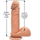 Doc Johnson The D Perfect D 7 inches Dildo with Balls Vanilla Beige - Product SKU CNVEF-EDJ-1700-25-2