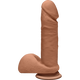 The D Perfect D 7 inches with Balls Caramel Tan Dildo Best Adult Toys