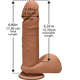 Doc Johnson The D Perfect D 7 inches with Balls Caramel Tan Dildo - Product SKU CNVEF-EDJ-1700-26-2