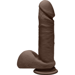 The The D Perfect D 7 inches Dildo with Balls Chocolate Brown Sex Toy For Sale